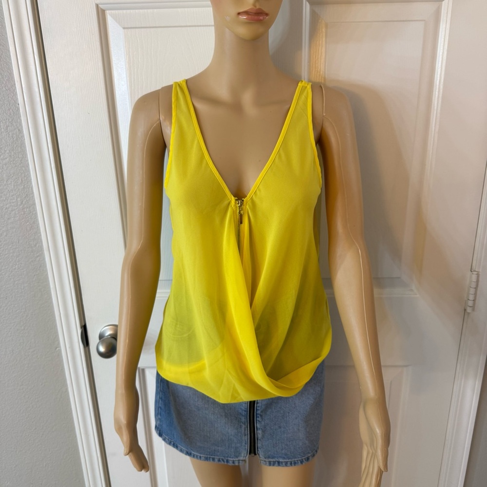 Bebe Y2K Yellow Tank Top